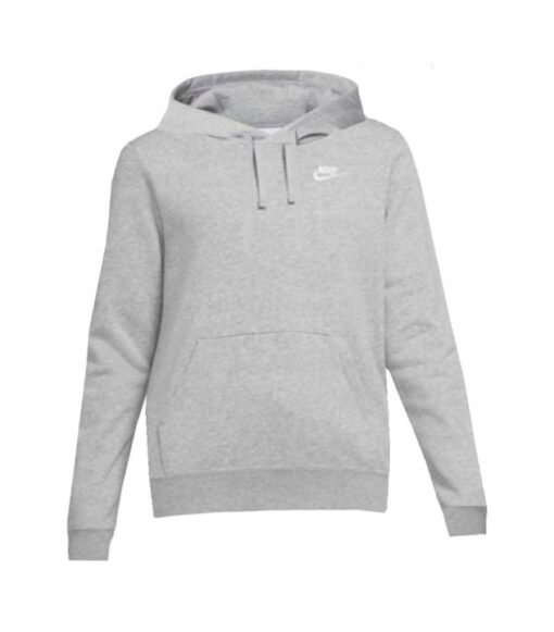 Bluza sportowa Nike Sportswear z kapturem szara wygodna dresowa unisex XL - obrazek 7