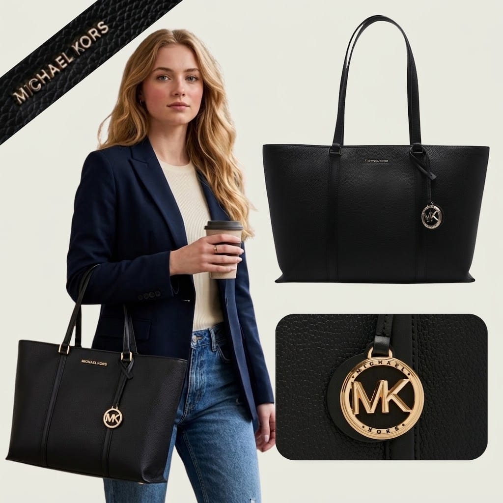 Czarna shopperka Michael Kors